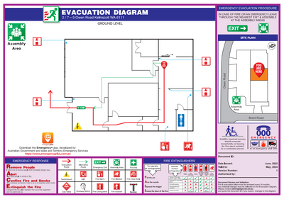 Fire Evacuation Diagram
