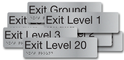Braille Exit Signs