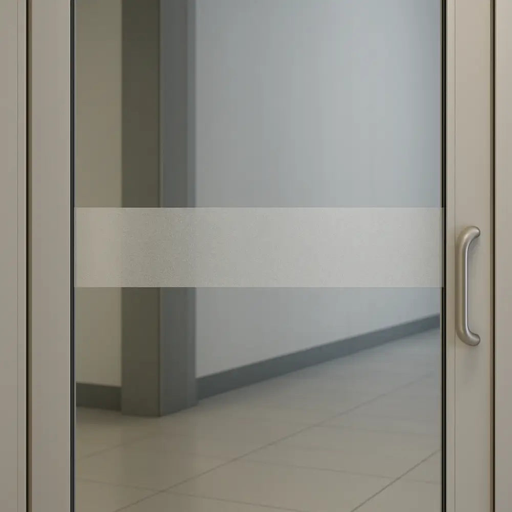 10m x 75mm Safety Strip - Visual Glazing Strip for Glass - Matt_White - Safety