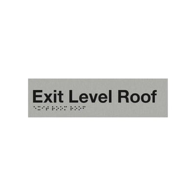 Braille Exit Level Roof Sign