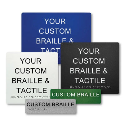 Braille & Tactile Custom PVC Sign - Braille & Tactile Signs