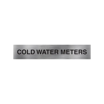 Cold Water Meters Sign