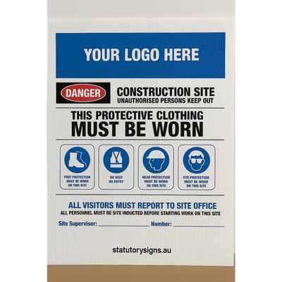 Corflute Safety Signs – Custom Printed & Durable - Constructions & Safety Signs