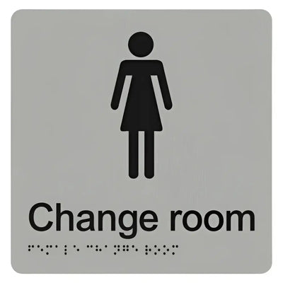FEMALE CHANGE ROOM SIGN - Braille & Tactile Signs