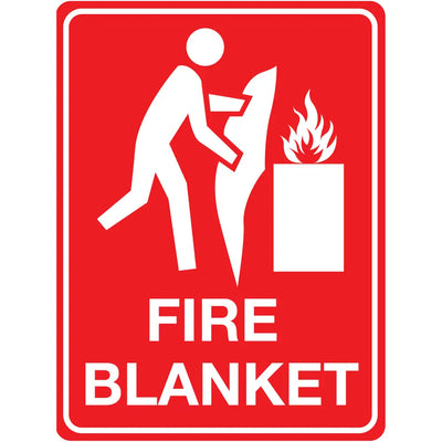 FIRE BLANKET SIGN - 225x300mm - Fire Statutory Signs