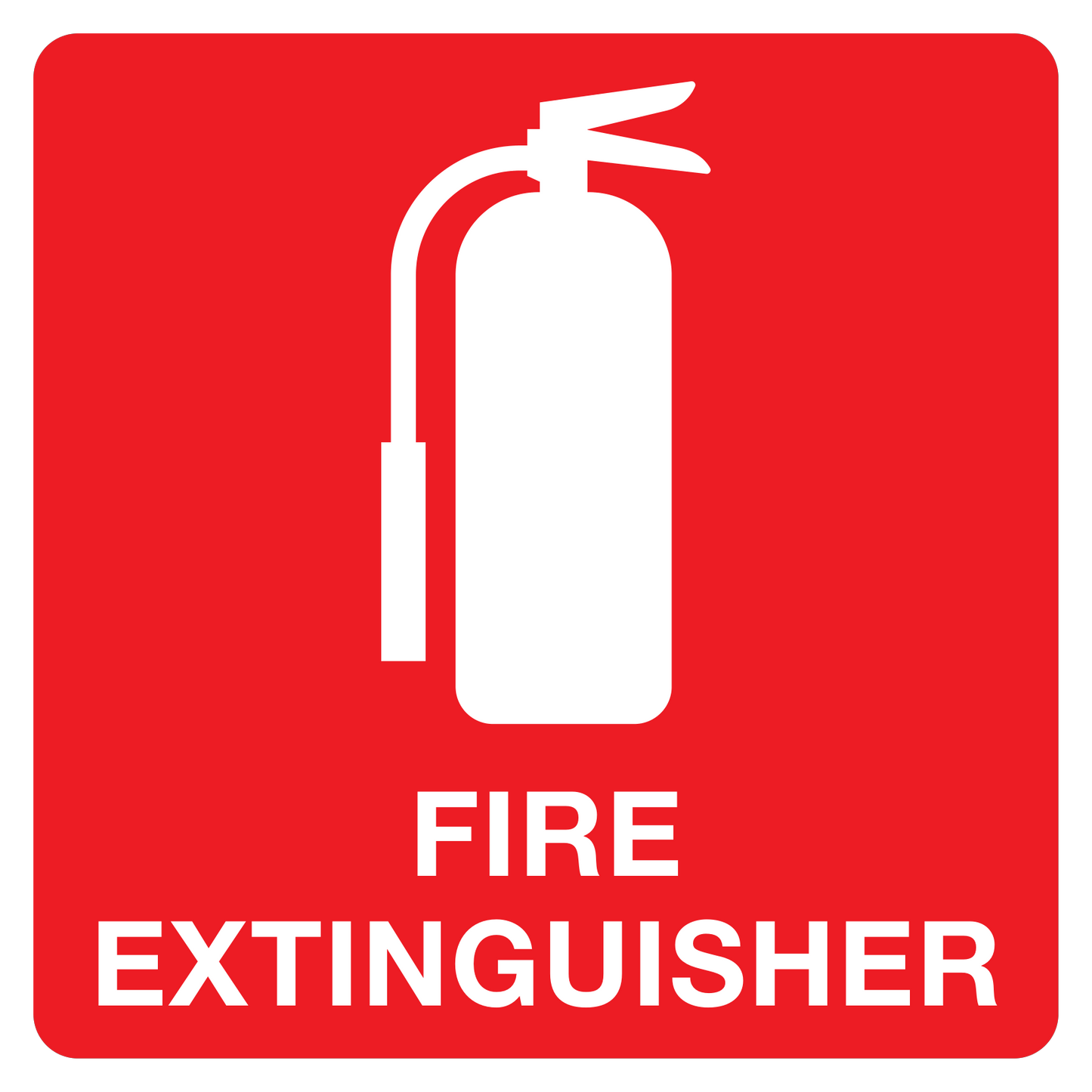 Fire Extinguisher Vehicle Sticker