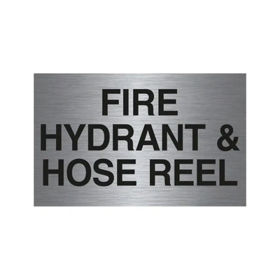 FIRE HYDRANT & HOSE REEL SIGN - 400x250mm - Fire Statutory Signs