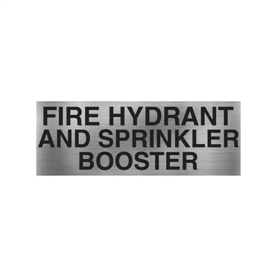 Fire Hydrant & Sprinkler Booster Sign