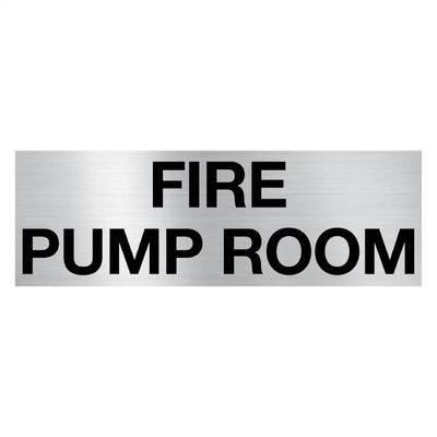 FIRE PUMP ROOM - 450x150mm - Fire Statutory Signs