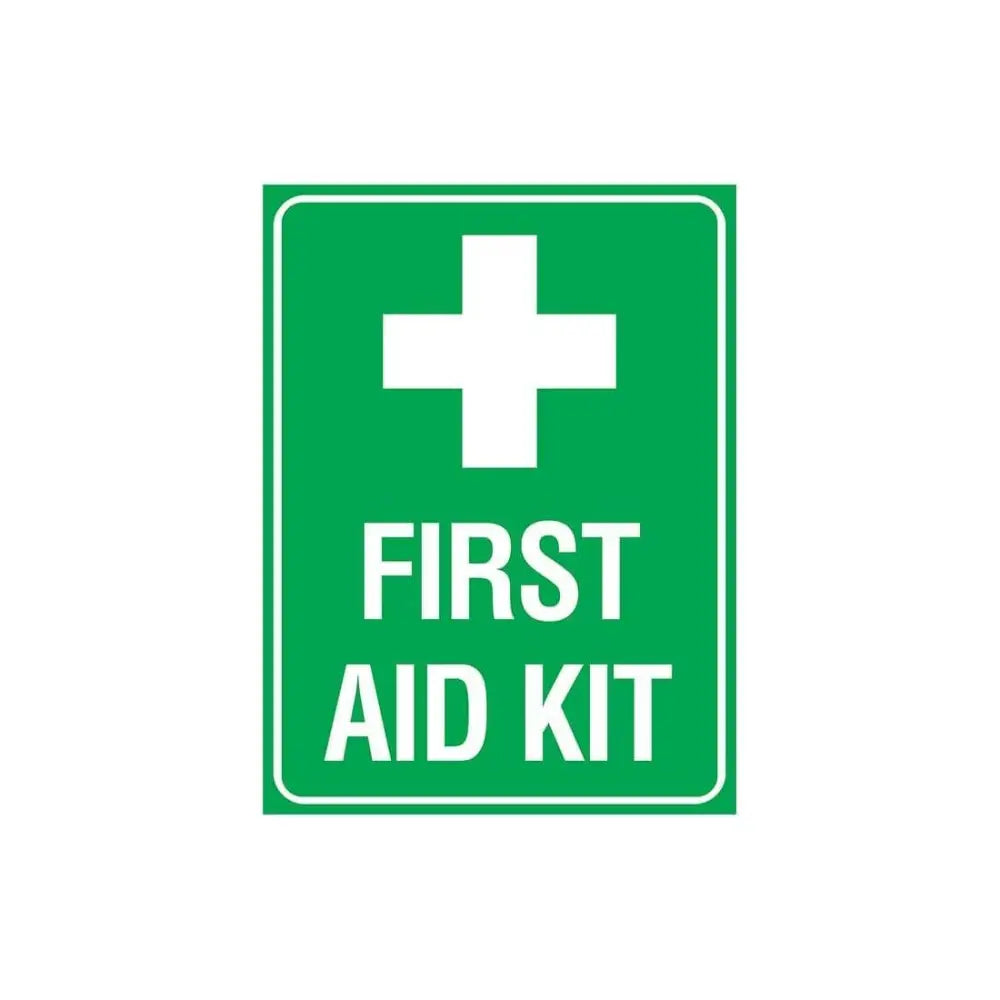 FIRST AID KIT SIGN - 300x225mm - Aluminium - Constructions & Safety Signs