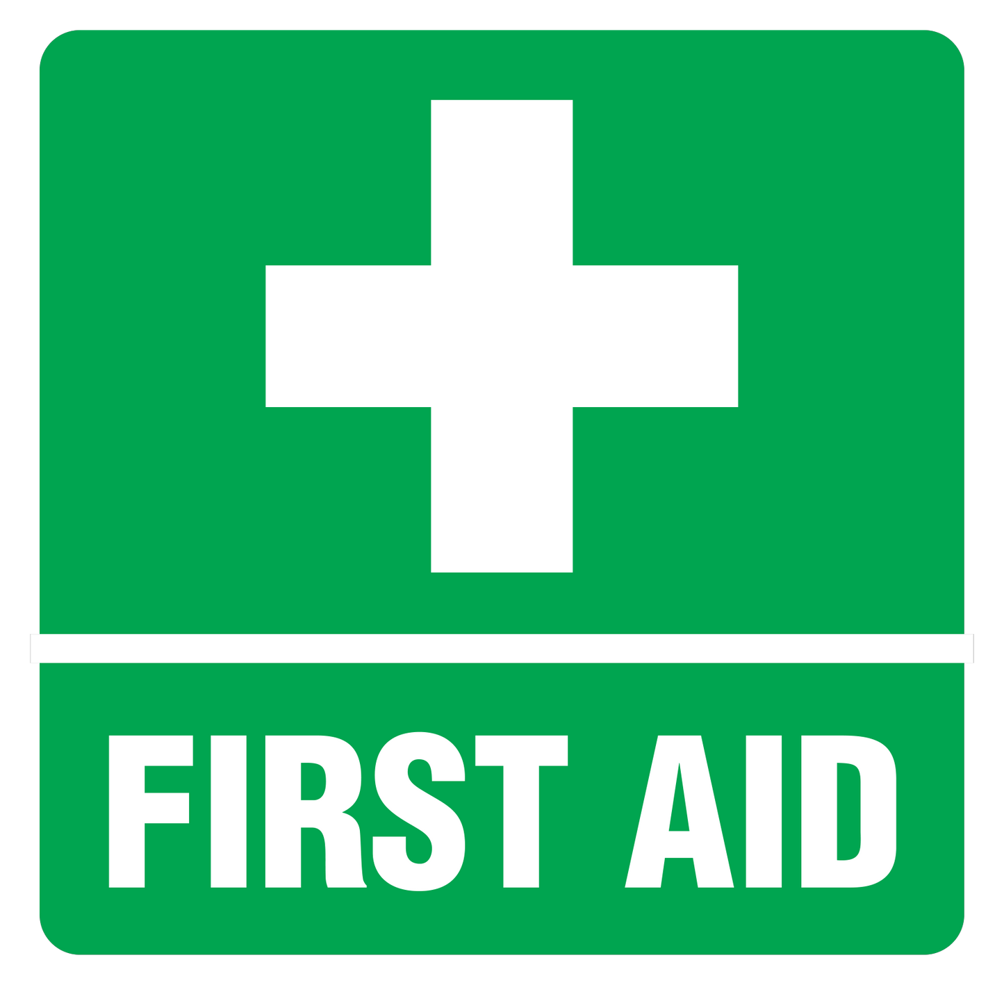 First Aid Vehicle Sticker