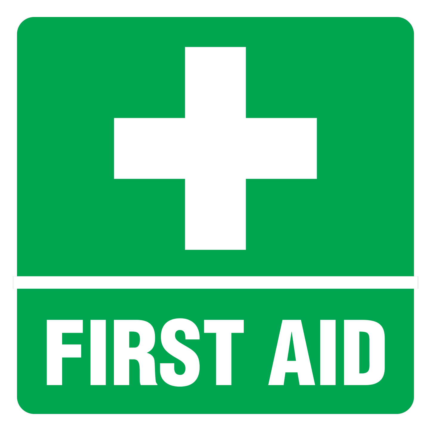 First Aid Vehicle Sticker