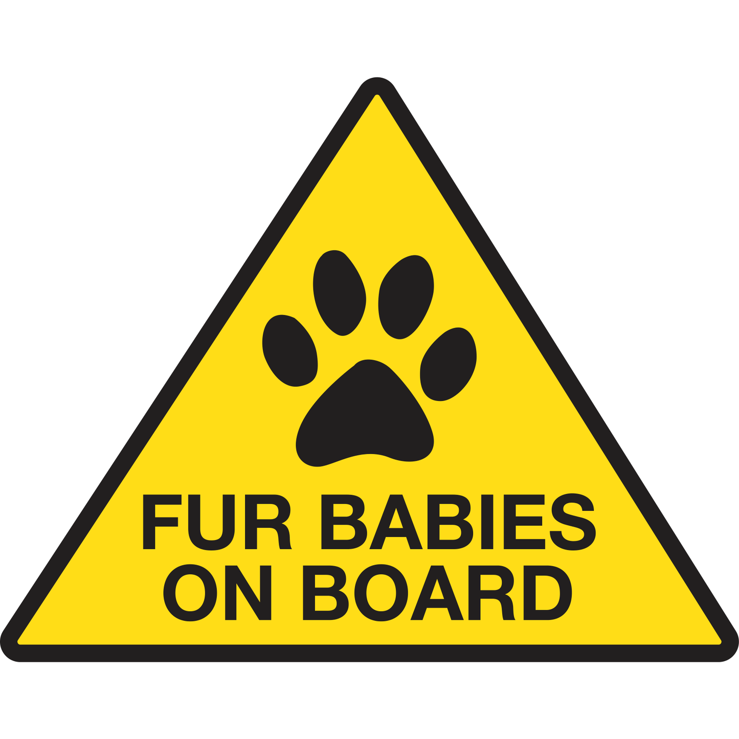 Fur Baby On Board Vehicle Sticker