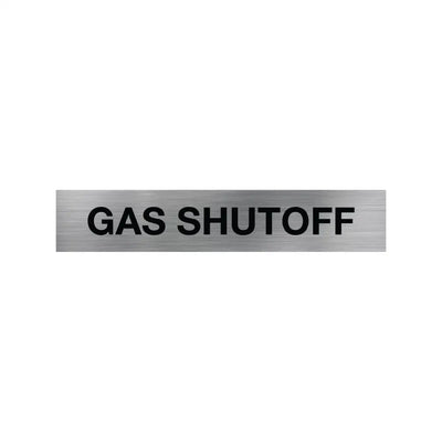 Gas Shutoff Sign