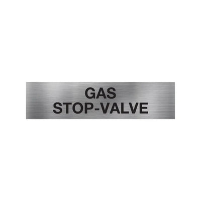 Gas Stop Valve Sign