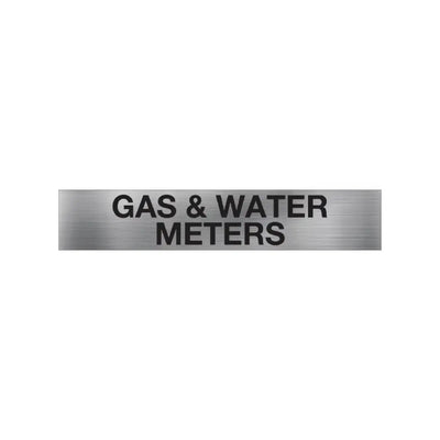 Gas and Water Meters Sign