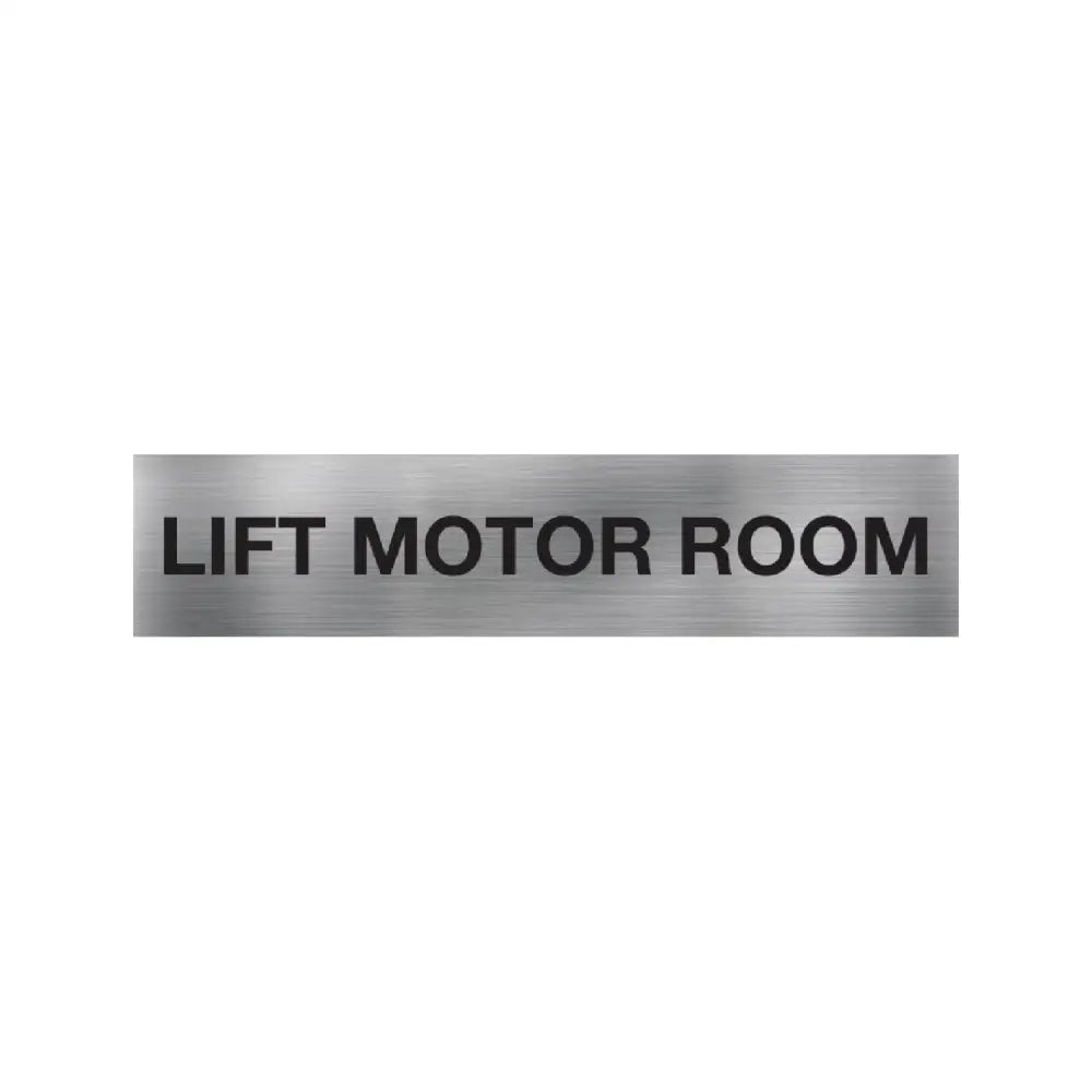Lift Motor Room Sign