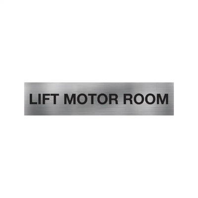 Lift Motor Room Sign