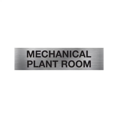 Mechanical Plant Room Sign