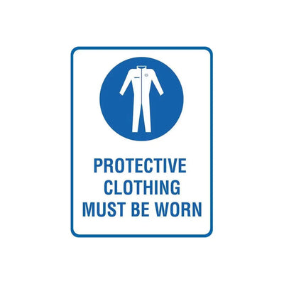 PROTECTIVE CLOTHING MUST BE WORN SIGN