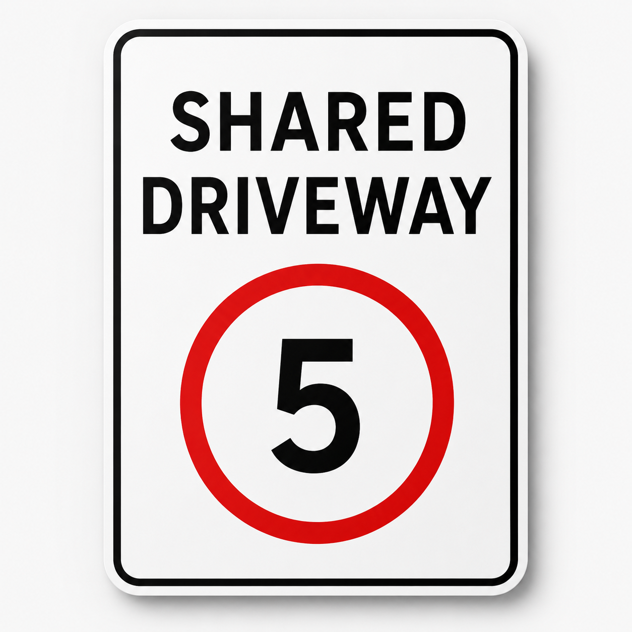 Shared Driveway 5 Sign