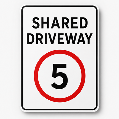 Shared Driveway 5 Sign