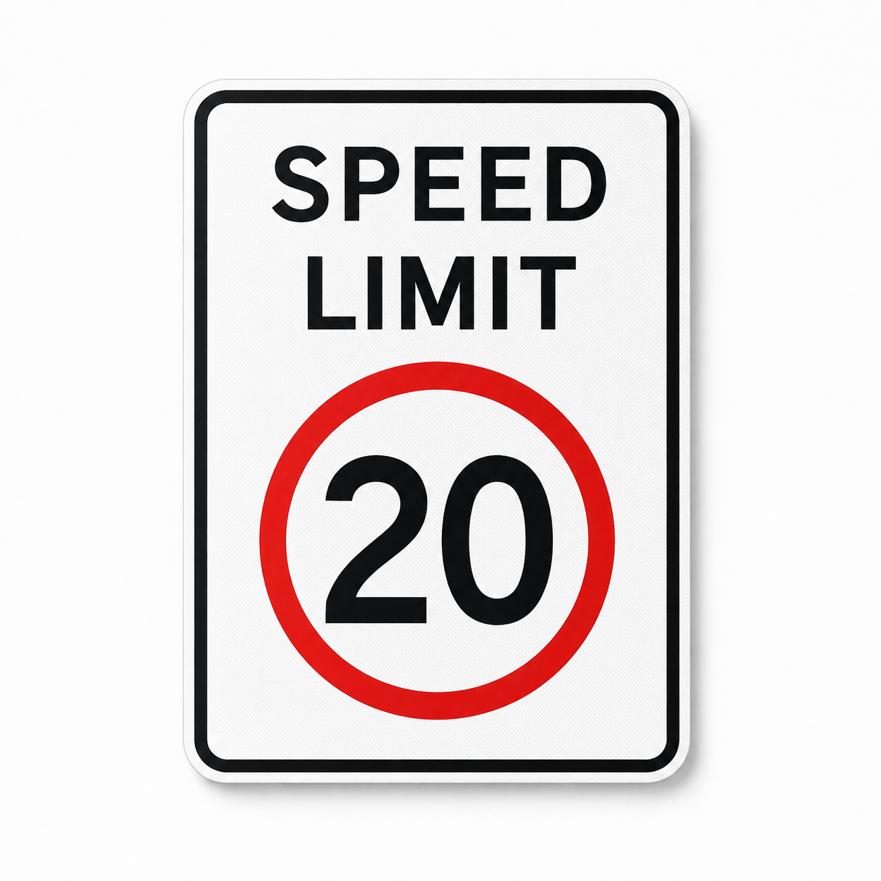 Speed Limit 20 Sign