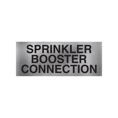 Sprinkler Booster Connection Sign