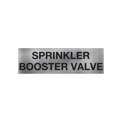 Sprinkler Booster Valve Sign