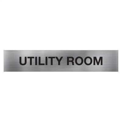 UTILITY ROOM SIGN - 400x75mm - Facility Signs