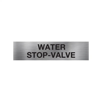 Water Stop Valve Sign