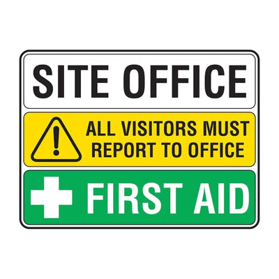 WHITE MULTI USE SIGN - MULTI MESSAGE SIGN - Constructions & Safety Signs