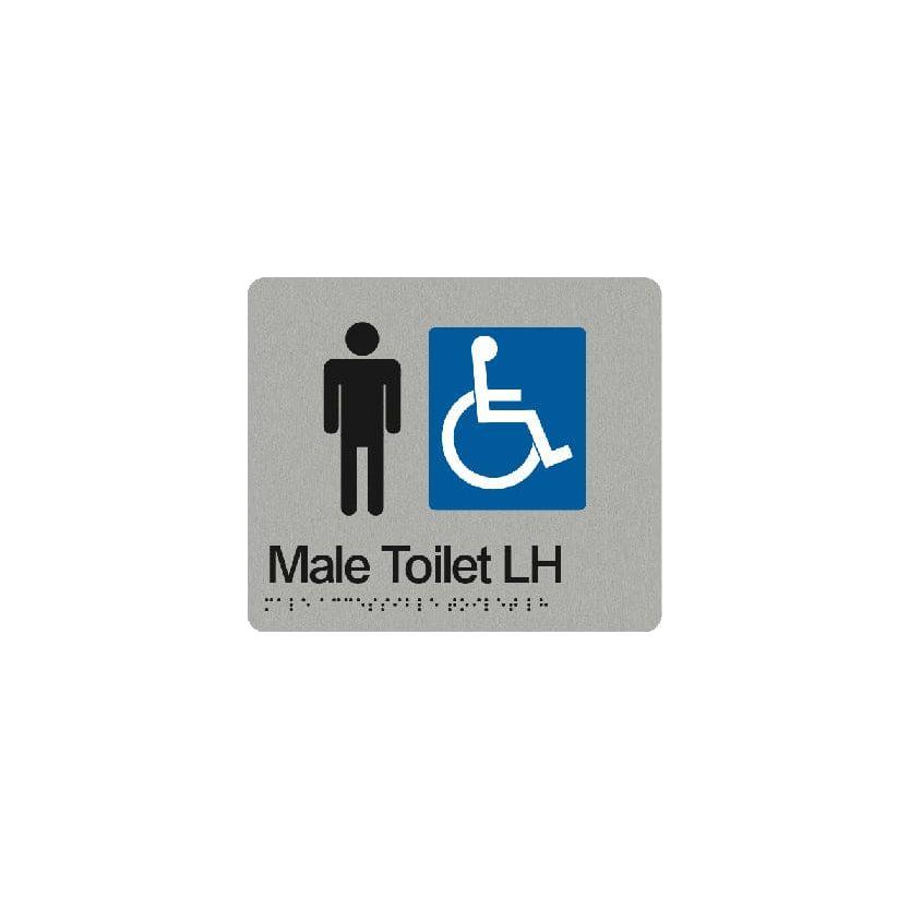 Male Accessible Toilet Left Hand Sign