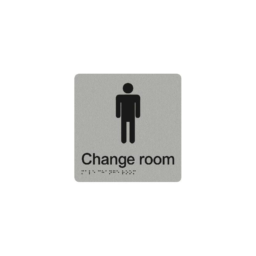 Male Change Room Braille Sign