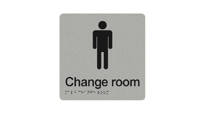 Male Change Room Braille Sign