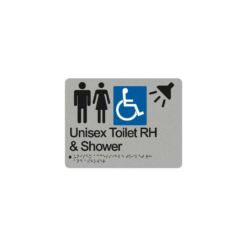 Unisex Accessible Toilet And Shower Right Hand Sign