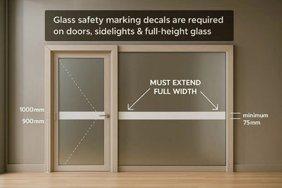 Glass Safety Marking Decal BCA Requirement