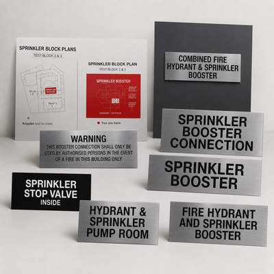 Fire Sprinkler & Booster Signs