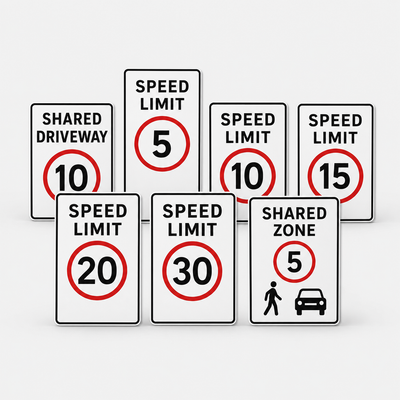 Speed Limit & Carpark Signs