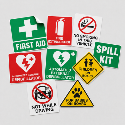 Vehicle Safety Stickers