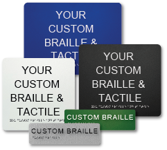 Custom Braille & Tactile ADA signs