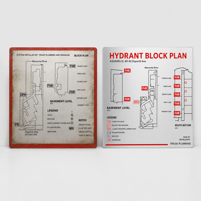 Fire Block Plan Restoration & Redrawing