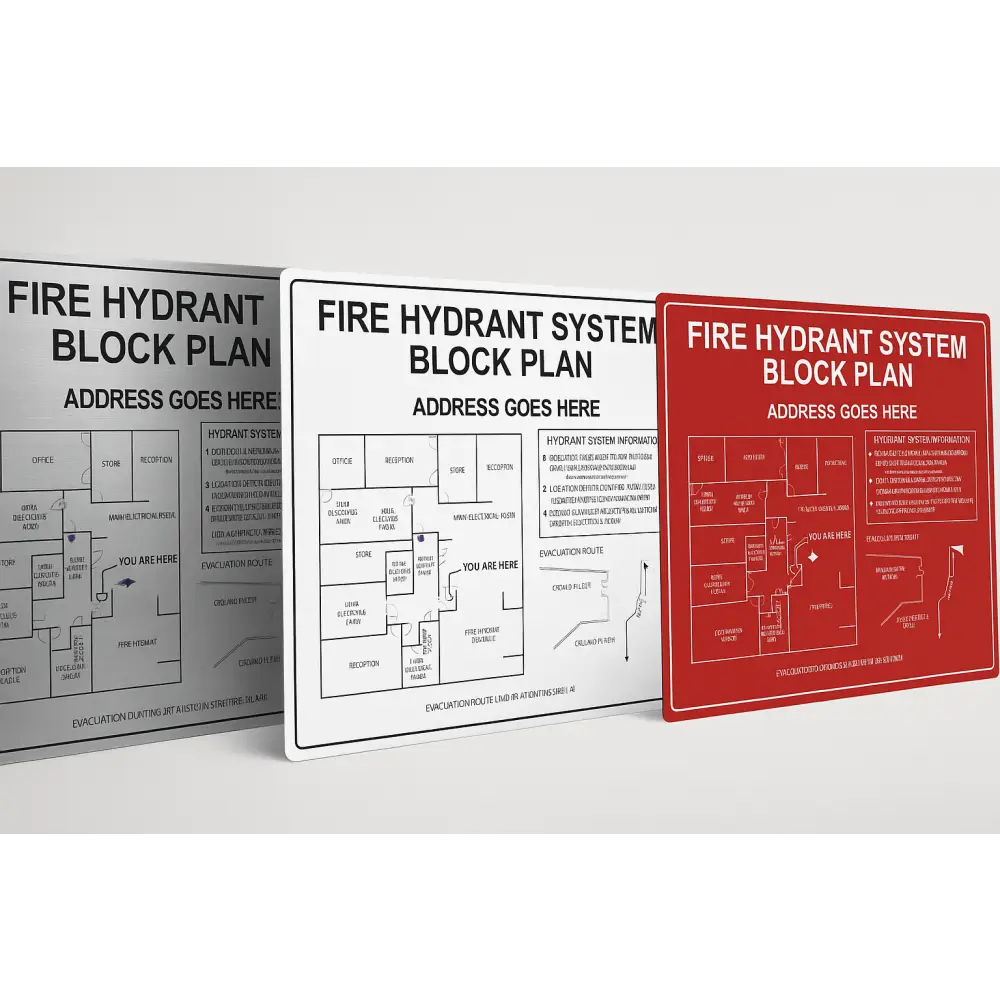 Fire Hydrant In Plan Fire Evacuation Diagram | Same Day Service | StatutorySigns.au