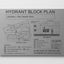 2. Fire Hydrant Block Plans - AS2419.1 - Design & Print / Silver Brushed Aluminium / A3 - Fire Block Plans