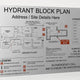 2. Fire Hydrant Block Plans - AS2419.1 - Print only / Silver Brushed Aluminium / A3 - Fire Block Plans