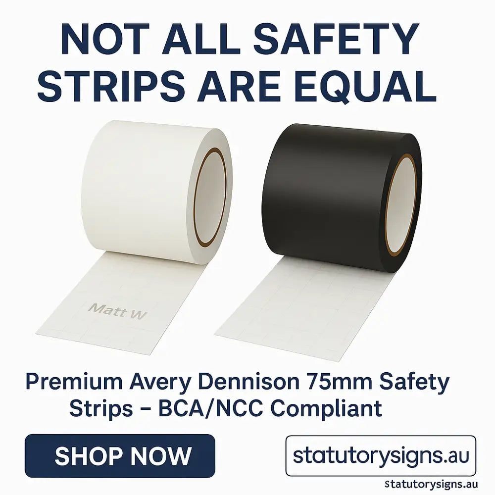 75mm Safety Strip Avery Visual Glazing Strip for Glass Safety