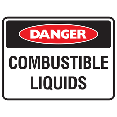 Danger Combustilbe Liquids Sign