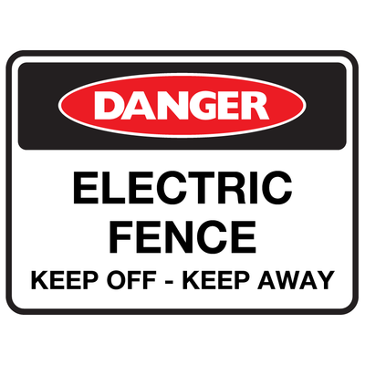 Danger Electric Fence Sign