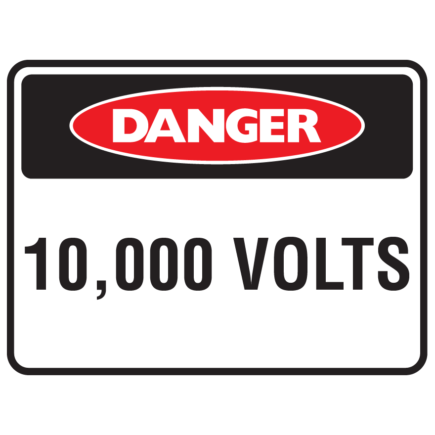 Danger Volts Sign