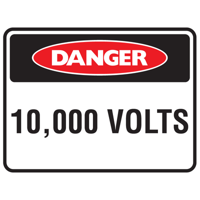 Danger Volts Sign